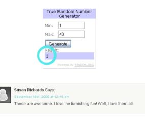 Clear Stamp Giveaway Winner!