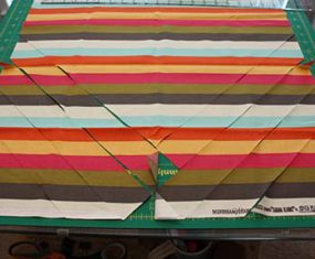 Tutorial Tuesday: Making Chevron from Stripes