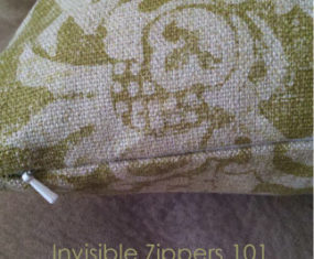 Tutorial Tuesday: Throw Pillow with Invisible Zipper