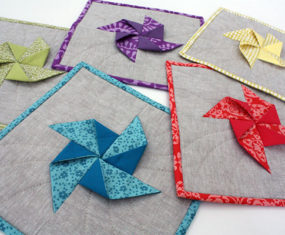 Spring Pinwheel Potholders and Giveaway